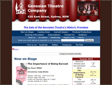 Tablet Screenshot of genesiantheatre.com